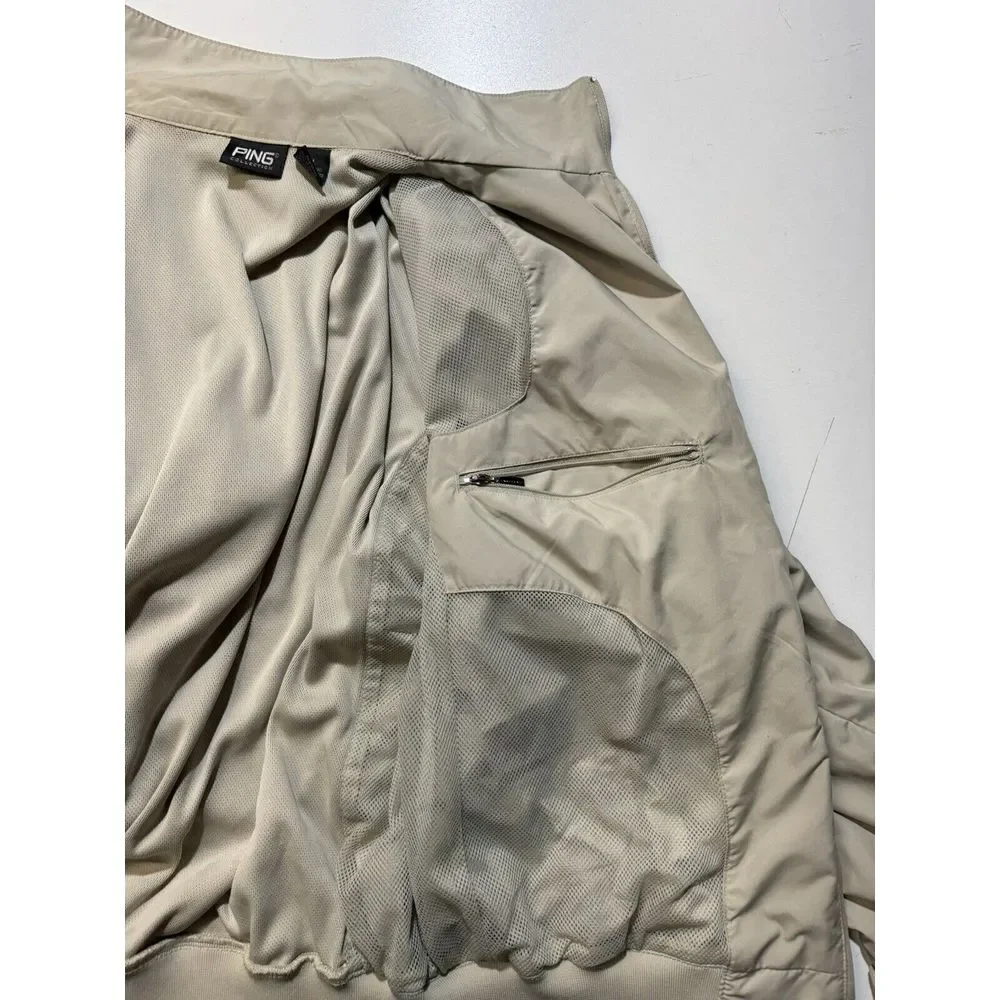 Ping Collection Golf Jacket Performance Beige - Size‎ Medium